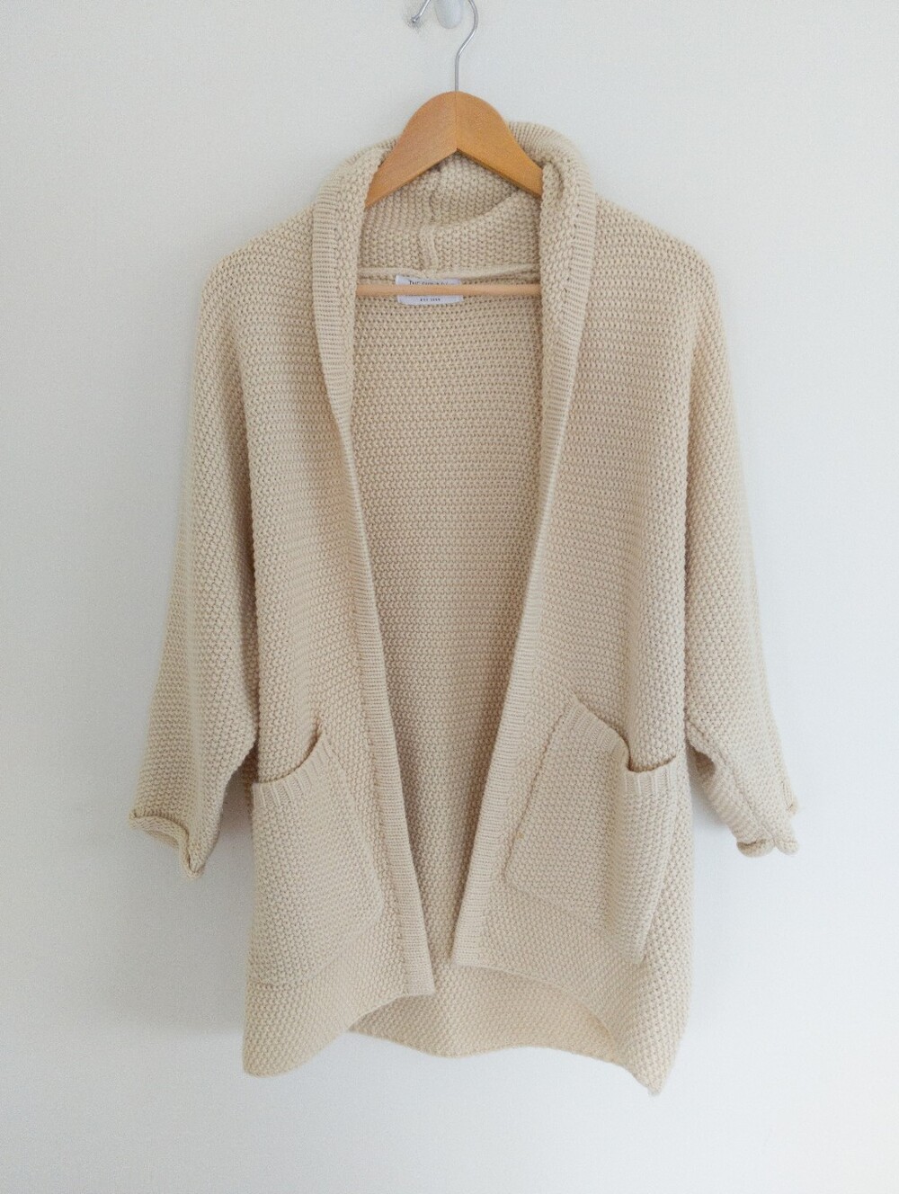 THE SKINNY x Jillian Harris Cream Erinn Boyfriend Knit Cardigan OS